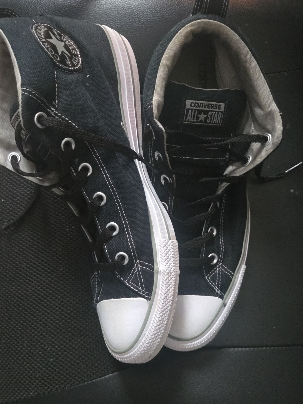 Converse Black & White High-Top Chuck Taylor All Star Sneakers